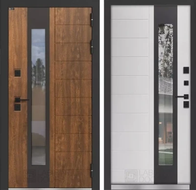 Дверь Норд Плюс с терморазрывом и стеклопакетом