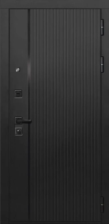 Входная дверь ДвериПРО Л-45 Гладкая Белый матовый DPRO222381 внешняя сторона